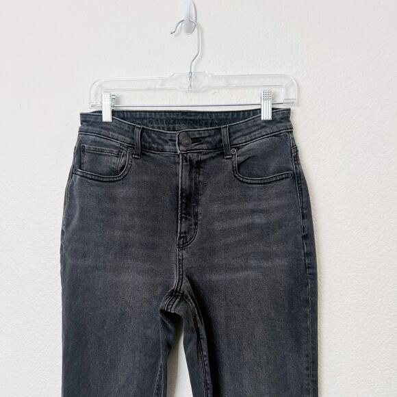 [American Eagle Outfitters] Washed Black High Rise Tapered Stretch Mom Jeans 6 - Picture 3 of 11